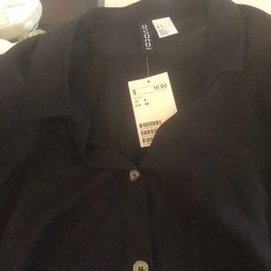 Black button up shirt